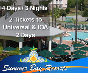 Universal Vacation Packages at Summer Bay Resort